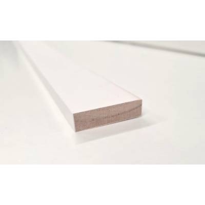 White Primed Planed Smooth Timber Wood PAR 44x12mm 2x½"...